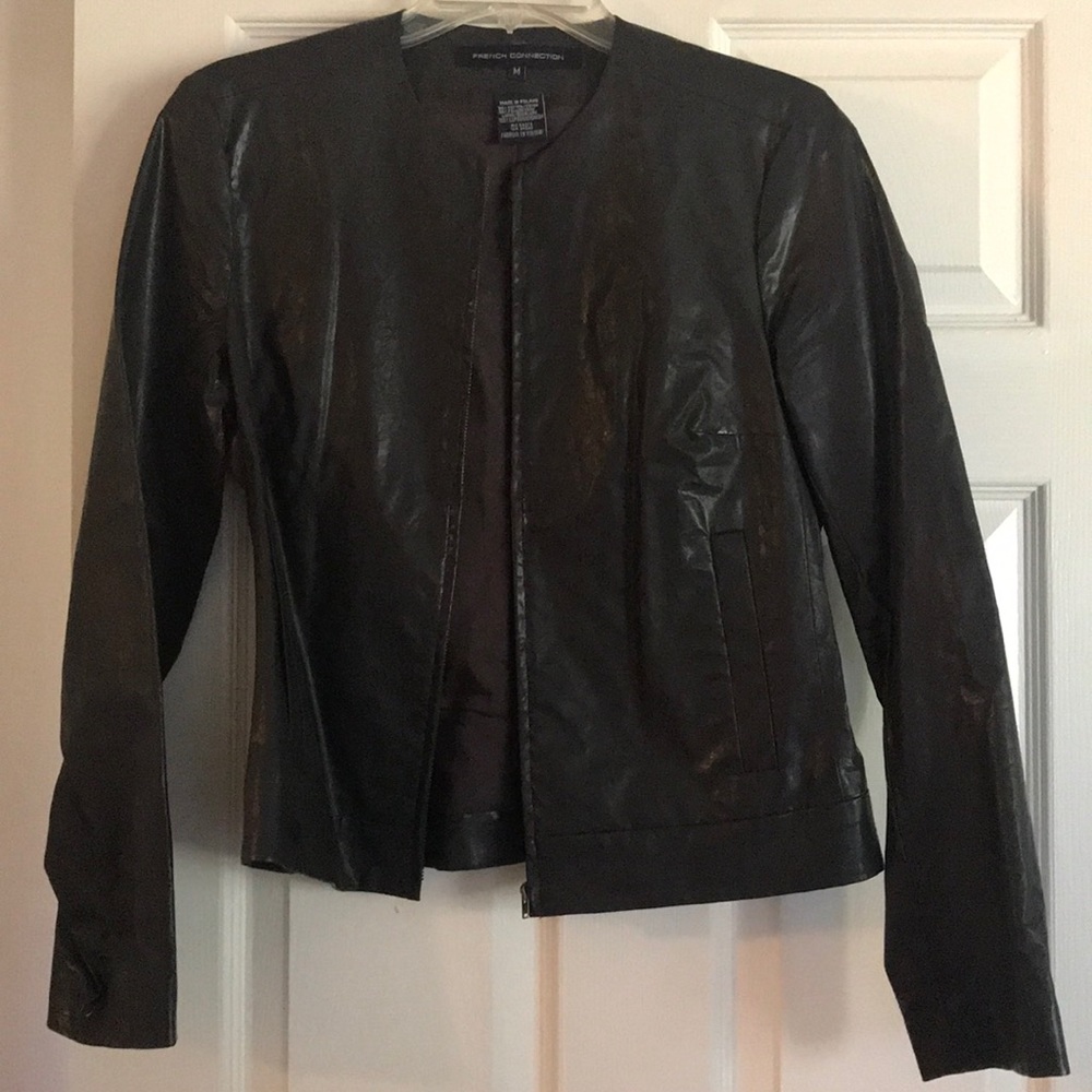 French Connection faux leather jacket
